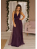 Grape Jersey Infinity Fashion Bridesmaid Dress